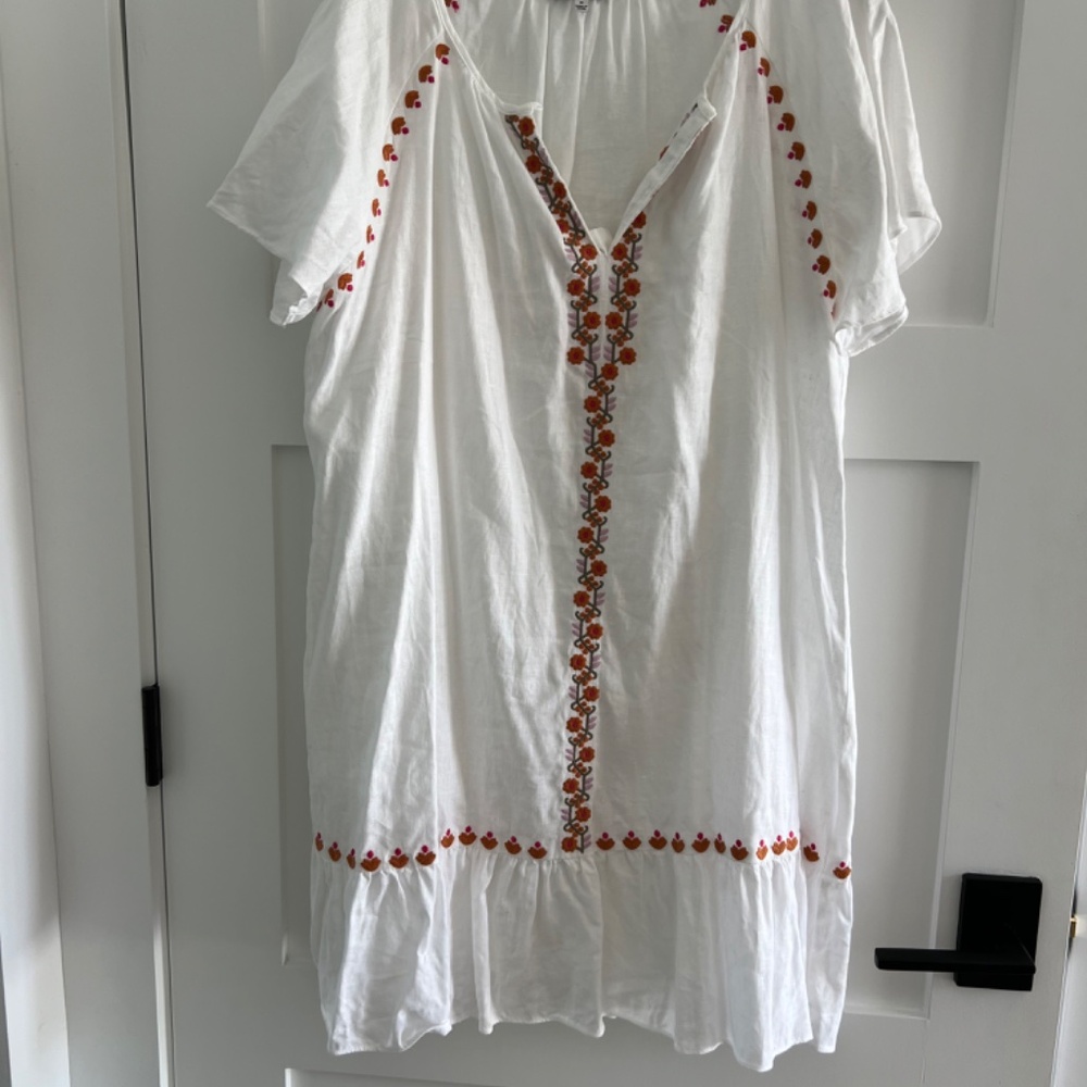 Madewell Linen/Cotton Pullover Dress SzM - Picture 7 of 8